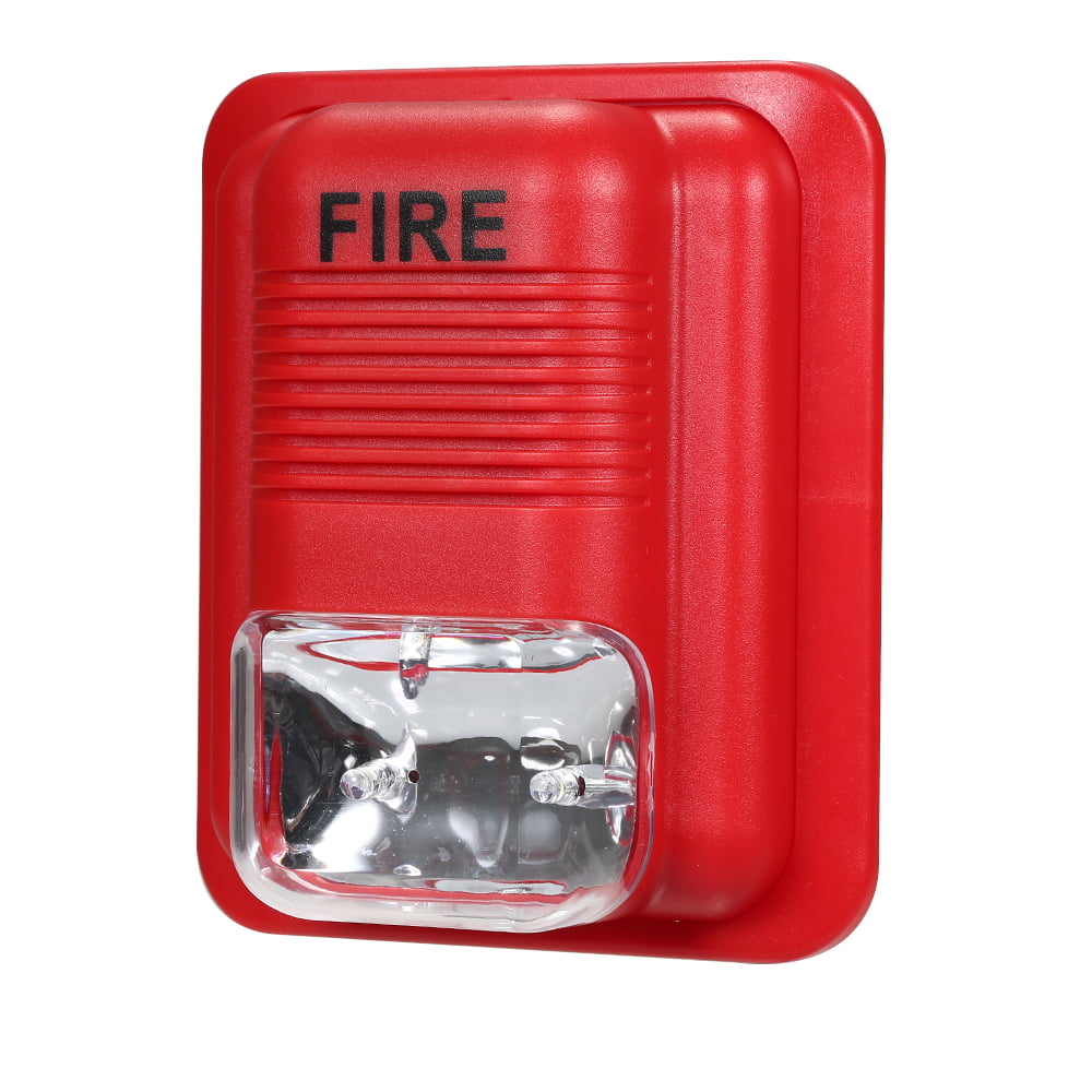 Fire Alarm Warning Strobe Siren Horn Sound & Strobe Alert System for ...